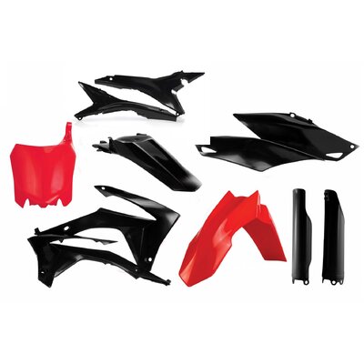 ACERBIS PLASTIC KIT HONDA CRF 250 14-17 450 13-16 RED BLACK