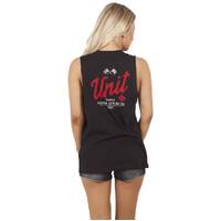 Unit Ladies Black Derby Muscle Tee
