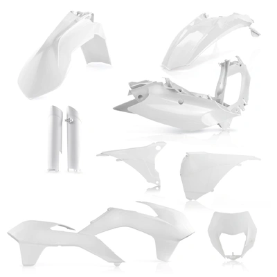 Acerbis Plastic Kit Ktm Exc Excf 14-15 - White