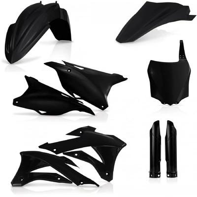 Acerbis Plastic Kit Kawasaki Kx 85 100 14-21 - Black