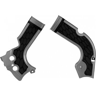 ACERBIS X-GRIP FRAME GUARDS CRF 250 14-17 450 13-16 SILVER-BLK