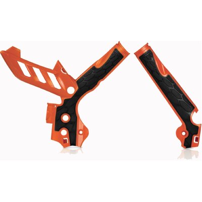 ACERBIS X-GRIP FRAME GUARDS SX SXF 11-15 EXC EXCF 12-16 OR/BLK