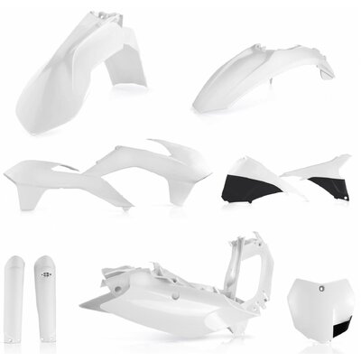 Acerbis Plastic Kit Ktm Sx Sxf 2015 - White