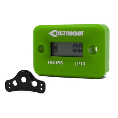 KMX HOUR METER W/MNT GRN