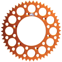 Renthal Ultralight Grooved Sprocket - Rear - Orange - 47T