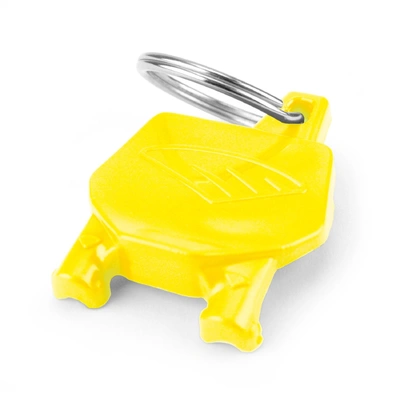 Cycra Number Plate Key Ring Yellow