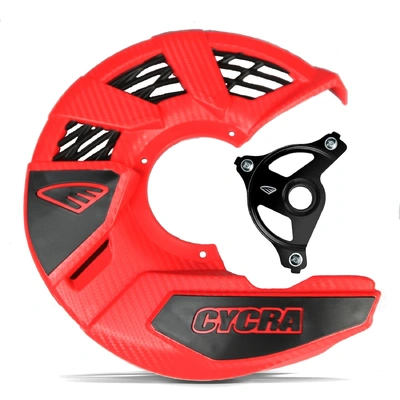 Cycra Disc Cover & Mount Red Honda Cr Crf 00-26