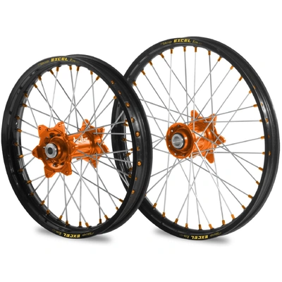 Kite Excel Elite Wheel Set Ktm Sx Sxf Husky Fc Tc 23-26 Orange