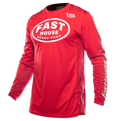 Fasthouse Grindhouse Air Cooled Ramble MX Jersey - Red