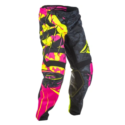 Fly Racing Kinetic Outlaw MX Pants - Neon Pink/Hi-Vis