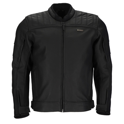Argon Recoil Non-Perforated Leather Jacket - Black