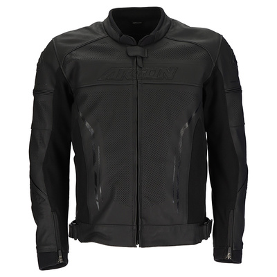 Argon Scorcher Perforated Leather Jacket - Stealth