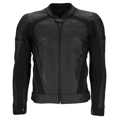 Argon Descent Perforated Leather Jacket - Stealth