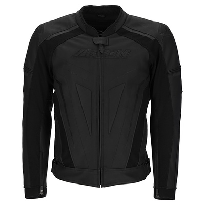 Argon Descent Non-Perforated Leather Jacket - Stealth