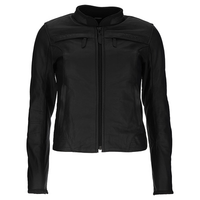 Argon Ladies Abyss Non-Perforated Leather Jacket - Black