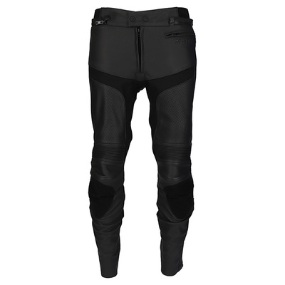 Argon Calibre Perforated Leather Pants - Black
