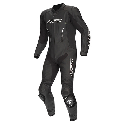 Argon Evade 1-Piece Leather Race Suit - Black/White