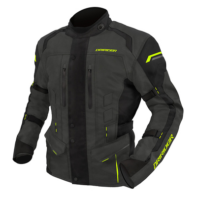 Dri Rider Compass 4 Jacket - Grey/Black/Hi-Vis Yellow