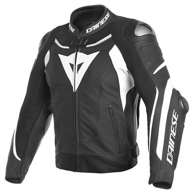 Dainese Super Speed 3 Leather Jacket - Black/White/White