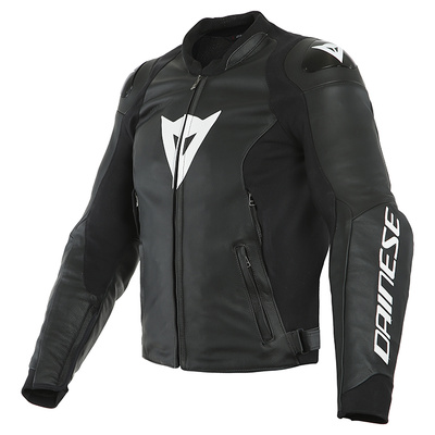 Dainese Sport Pro Leather Jacket - Black/White