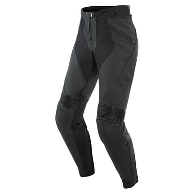 Dainese Ladies Pony 3 Perforated Leather Pants - Matt Black