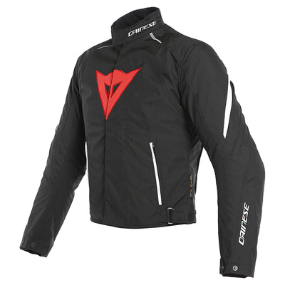 Dainese Laguna Seca 3 D-Dry Jacket - Black/Lava Red/White