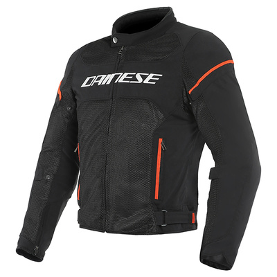 Dainese Air Frame D1 Tex Jacket - Black/White/Fluro Red