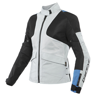 Dainese Ladies Air Tourer Tex Jacket - Glacier Grey/Performance Blue/Black