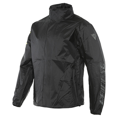 Dainese VR46 Rain Jacket - Black/Fluro Yellow