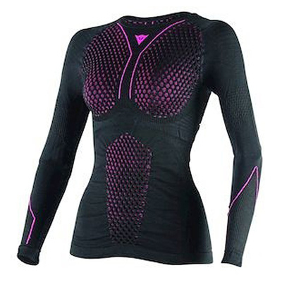 Dainese Ladies D-Core Thermo Tee - Black/Fuchsia