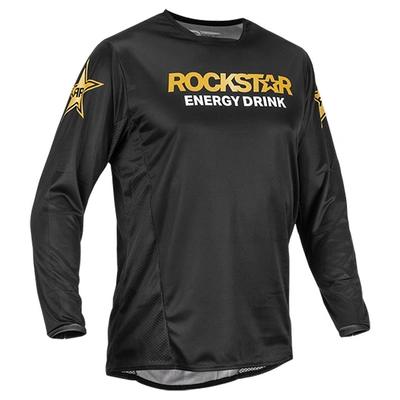 Fly Racing Kinetic Rockstar MX Jersey - Black/Gold