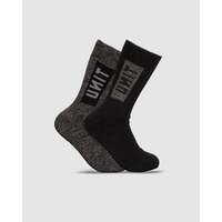 Unit Ultra Thick Bamboo Socks - 2 Pack - Black/Grey