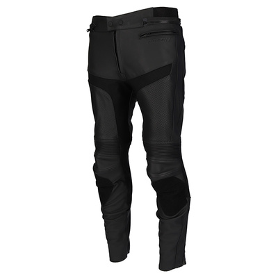Argon Ladies Calibre Perforated Leather Pants - Black