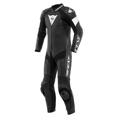 Dainese Tosa 1 Piece Peforated Leather Suit - Black/Black/White