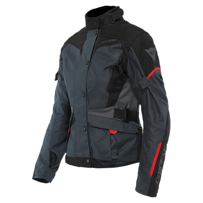 Dainese Ladies Tempest 3 D-Dry Jacket - Ebony/Black/Lava Red