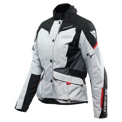 Dainese Ladies Tempest 3 D-Dry Jacket - Glacier Grey/Black/Lava Red