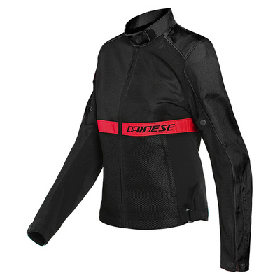 Dainese Ladies Ribelle Air Tex Jacket - Black/Lava Red