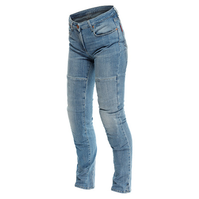 Dainese Ladies Slim Denim Stone Pants - Light Blue