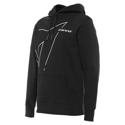 Dainese Casual Outline Hoodie - Black/Glacier Grey