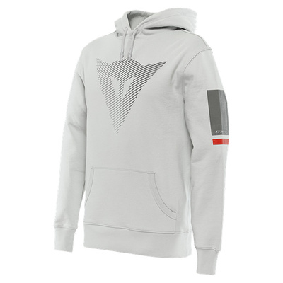 Dainese Casual Fade Hoodie - Glacier Grey/Dark Grey/Red