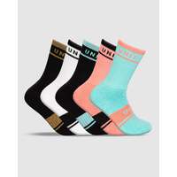 Unit Equip Hi -Lux Womens Bamboo Socks - 5 Pack - Multi - 5PK