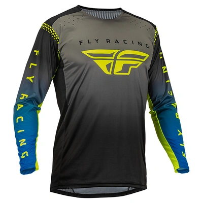 Fly Racing Lite MX Pants - Grey/Blue/Hi-Vis
