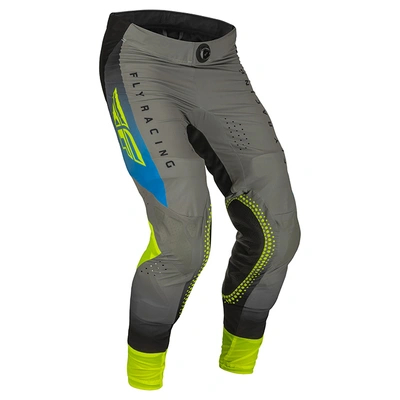 Fly Racing Lite MX Pants - Grey/Blue/Hi-Vis