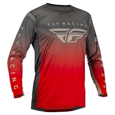 Fly Racing Lite MX Jersey - Red/Grey