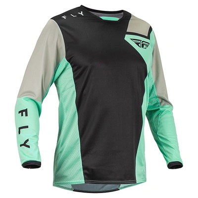 Fly Racing Kinetic Jet MX Jersey - Black/Mint/Grey