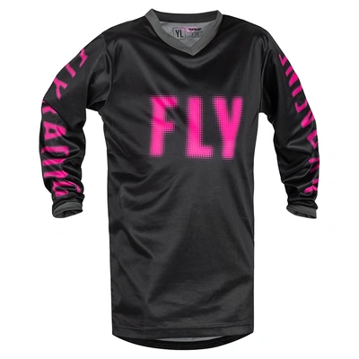 Fly Racing Youth F-16 MX Jersey - Black/Pink