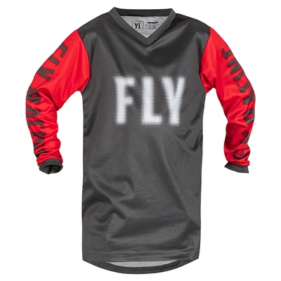 Fly Racing Youth F-16 MX Jersey - Grey/Red