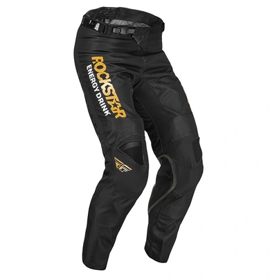 Fly Racing Kinetic Rockstar MX Pants - Black/Gold