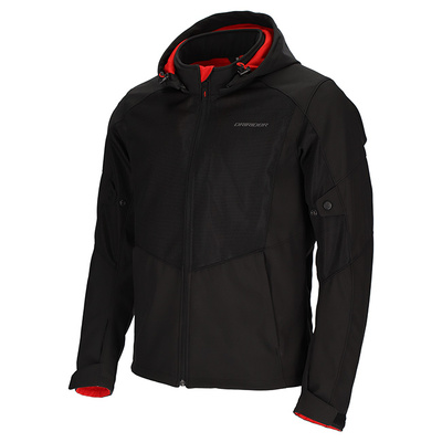 Dri Rider BLVD Waterproof Soft Shell Hooded Jacket - Black