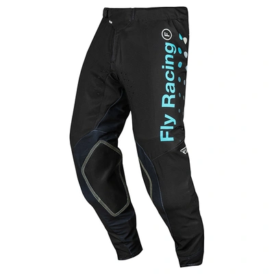 Fly Racing Evo Strobe MX Pants - Black/Electric Blue